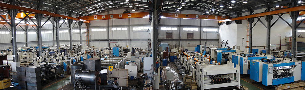 A professional corrugated cardboard equipment manufacturer in Taiwan.